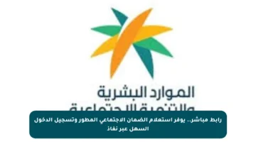 رابط مباشر.. يوفر استعلام الضمان الاجتماعي المطور وتسجيل الدخول السهل عبر نفاذ